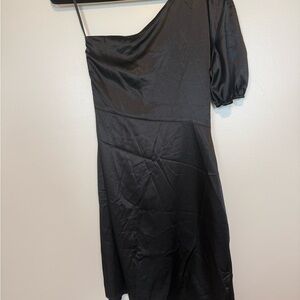Black One-Shoulder Dress LBD